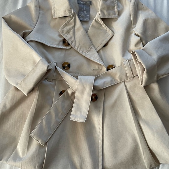 Tahari Kids Cream Pea Coat - Picture 7 of 11